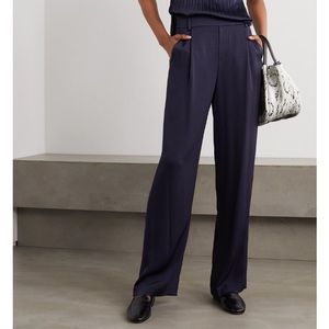 Vince navy crepe wide leg pants